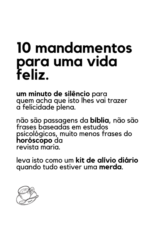 10 Mandamentos Transformadores da tua vida