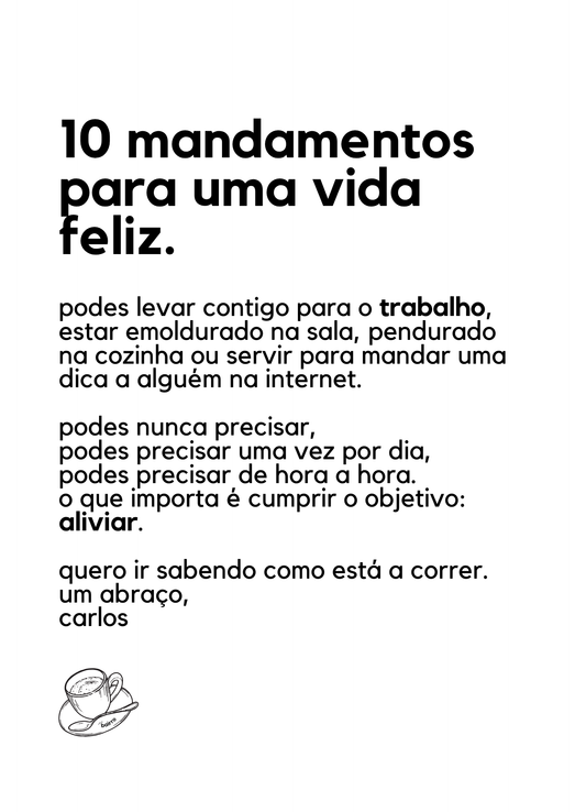 10 Mandamentos Transformadores da tua vida